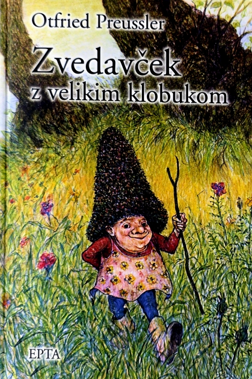 Zvedavček z velikim klobukom
