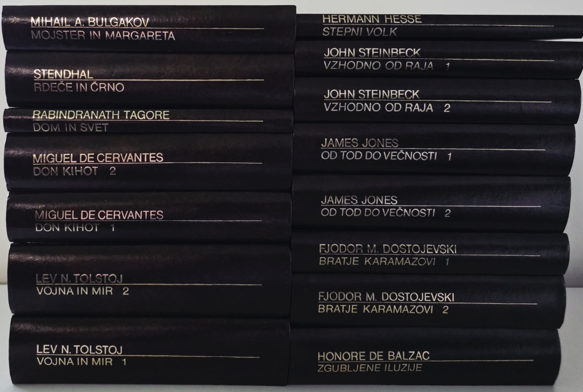 Zbirka romanov Cankarjeva založba 1977